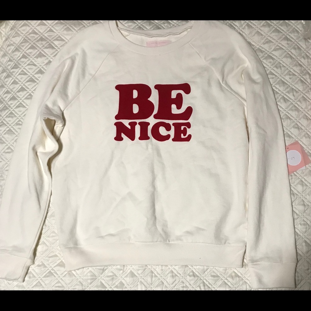 Ban.do “Be Nice” Graphic Sweatshirt- ChicEwe